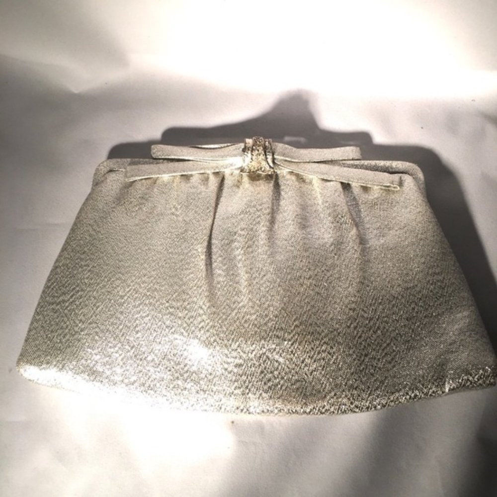After Five Clutch Vintage Silver Rhinestones